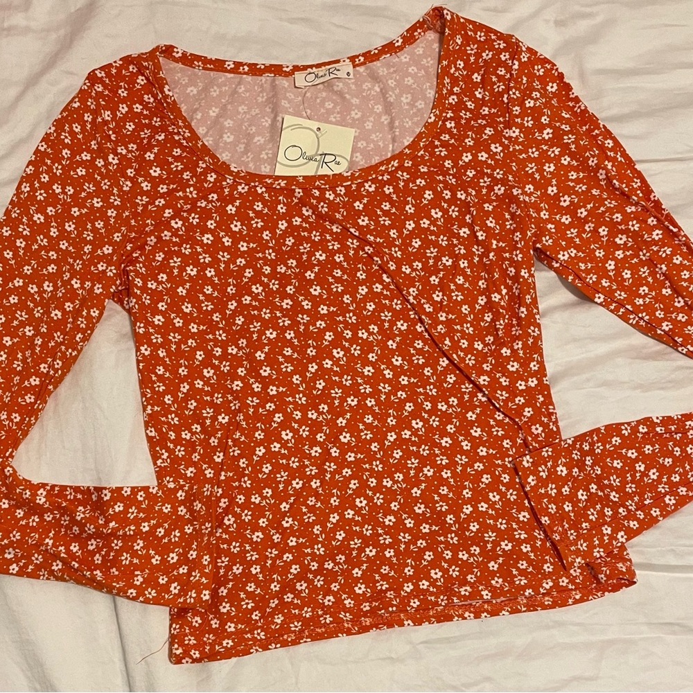 Floral Long Sleeve Shirt NWT